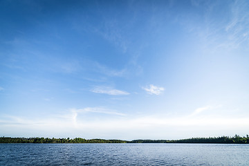 Image showing Large lake in pure nature surroundings