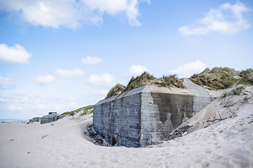 Image showing Close-up of a german bunker from the 2nd world war