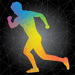 Image showing Vector silhouettes of people doing fitness and crossfit workouts