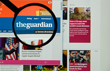 Image showing The Guardian web page