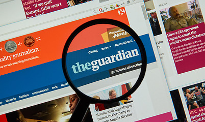 Image showing The Guardian web page