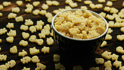 Image showing Bowl of creative small macaroni