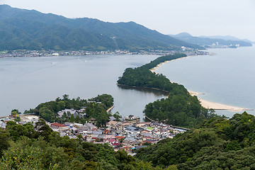 Image showing Amanohashidate in Kyoto of Japan