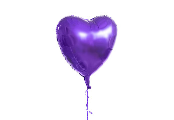 Image showing close up of helium balloon over white background