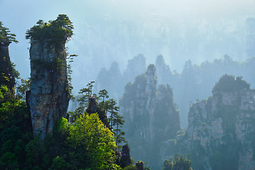 Image showing Zhangjiajie mountains, China