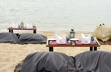 Image showing Romantic table setting
