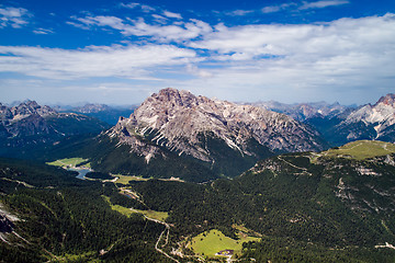 Image showing National Nature Park Tre Cime In the Dolomites Alps. Beautiful n