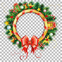 Image showing Christmas and New Year Wreath