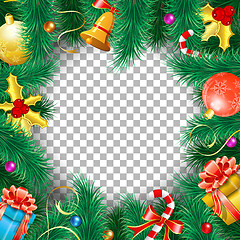 Image showing Christmas and New Year Frame