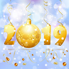 Image showing Christmas and New Year background