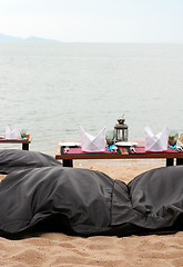 Image showing Romantic table setting