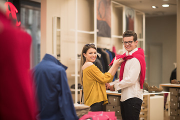 Image showing couple in  Clothing Store