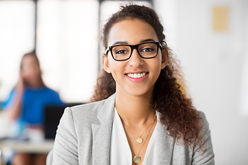 Image showing portrait of african american woman at office