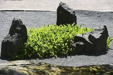 Image showing landscape design, stone garden