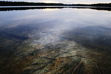 Image showing granite slab under the surface of the water