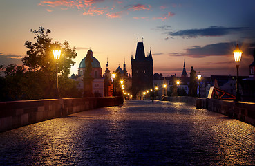 Image showing Charles Bridge in Prague