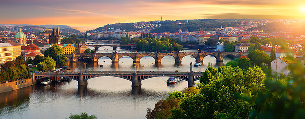 Image showing Overview of old Prague 