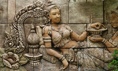 Image showing Thai carving