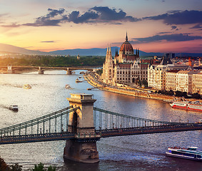 Image showing Parliament and Bridges