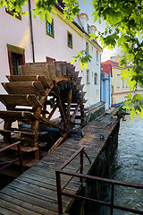 Image showing Prague wooden water mill