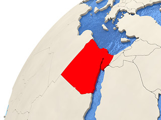 Image showing Egypt on globe