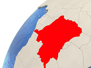 Image showing Democratic Republic of Congo on globe