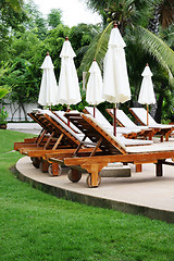 Image showing Deck chairs