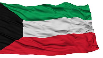 Image showing Isolated Kuwait Flag