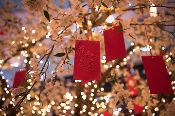 Image showing traditional Japanese wishing tree