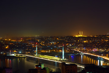 Image showing Night lights of Istanbul