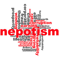 Image showing Nepotism word cloud