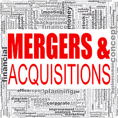 Image showing Mergers and acquisitions word cloud