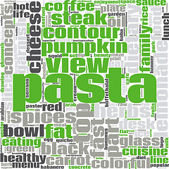 Image showing Pasta word cloud