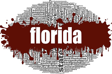 Image showing Florida word cloud design