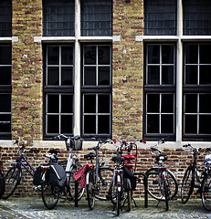 Image showing Parking of Bicycles 
