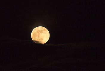 Image showing Super Blue Blood Moon and Cloud