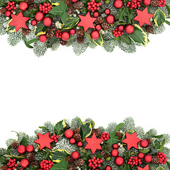 Image showing Christmas Festive Background Border