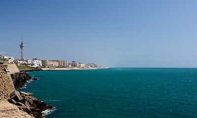 Image showing Sea View on Cadiz, Spain