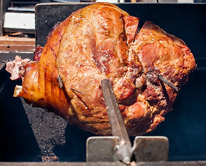 Image showing meat on a spit