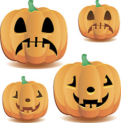 Image showing Halloween pumpkins