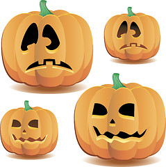 Image showing Halloween pumpkins