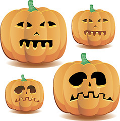 Image showing Halloween pumpkins