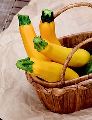 Image showing Fresh Yellow Zucchini