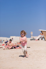 Image showing little girl at beach