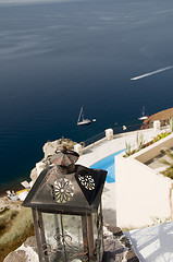 Image showing santorini view over harbor