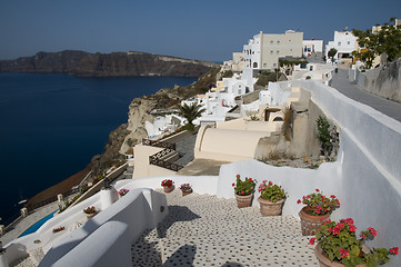 Image showing santorini view over harbor