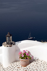 Image showing santorini view over harbor