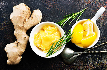 Image showing ginger with honey