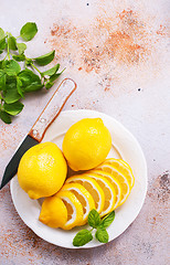 Image showing Fresh lemons 