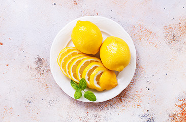 Image showing Fresh lemons 